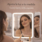 Espejo de Maquillaje LED con Aumento Profesional