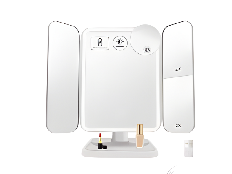 Espejo de Maquillaje LED con Aumento Profesional